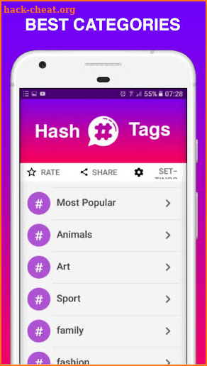 Top Hashtags For Instagram - Get More Likes 2019 screenshot