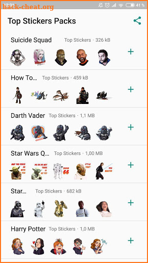Top Stickers of Movies - Whatsapp (Wastickerapps) screenshot