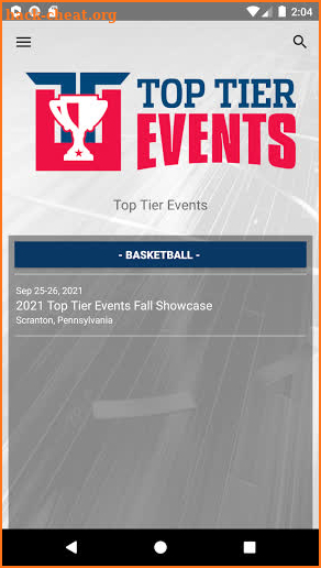 Top Tier Events screenshot