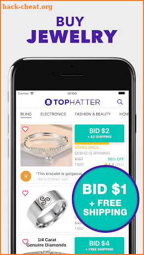 Tophatter: Fun Deals, Shopping Offers & Savings screenshot