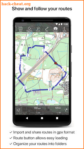 Topo GPS Denmark screenshot