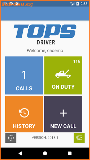 TOPS Driver screenshot