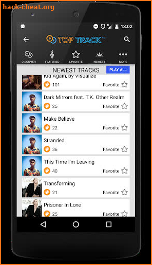TopTrack - Promote your music screenshot