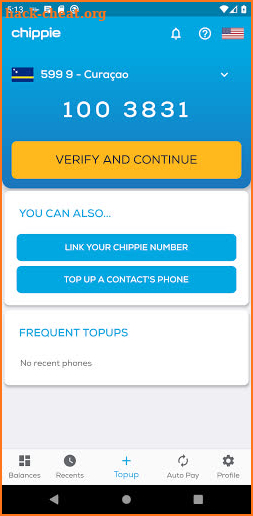 Topup Chippie screenshot