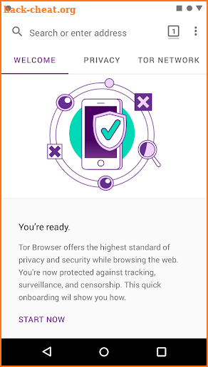 Tor Browser for Android (Alpha) screenshot