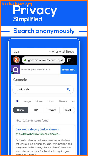 Tor Browser | Dark Web screenshot