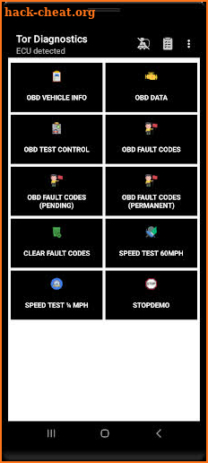 Tor OBD2 Diagnostics screenshot