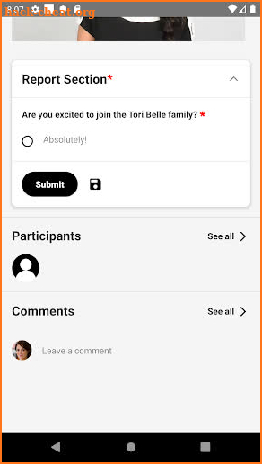 Tori Belle Affiliate (ACT) App screenshot