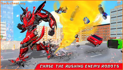 Tornado Robot Car Transform Shooting Games screenshot