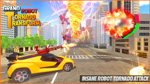 Tornado Robot Car Transformation Game screenshot