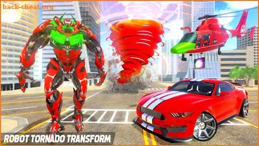 Tornado Robot Car Transformation Game screenshot