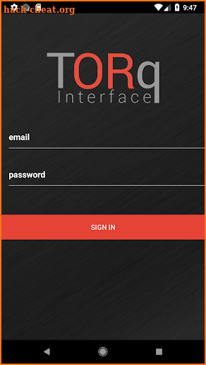 Torq Interface screenshot