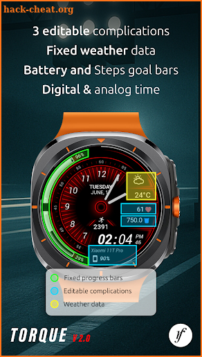 Torque Watch Face screenshot