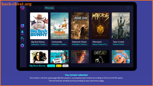 Torrentium TV - Stream and manage torrents screenshot