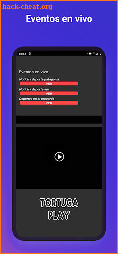 Tortuga Play TV fútbol screenshot