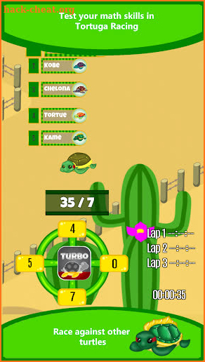 Tortuga Racing - Educational Math Racing Game screenshot