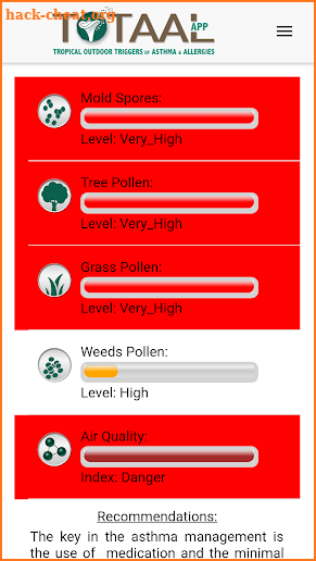 TOTAAL - Asthma and Allergies screenshot