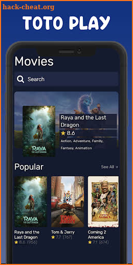 Toto play Streaming guide Movies and TV shows screenshot