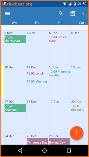 Touch Calendar screenshot