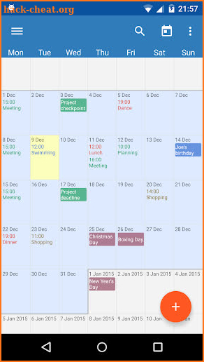 Touch Calendar Free screenshot