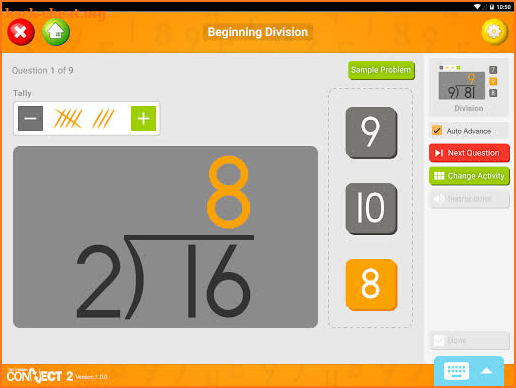 TouchMath Connect 2 screenshot