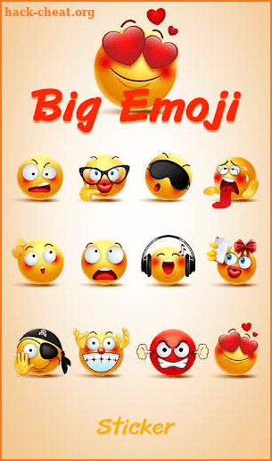 TouchPal Big Emoji Sticker screenshot