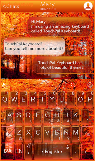 TouchPal Fall Keyboard Theme screenshot