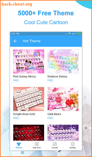 Touchpal Lite - Emoji &Theme & GIFs Keyboard screenshot