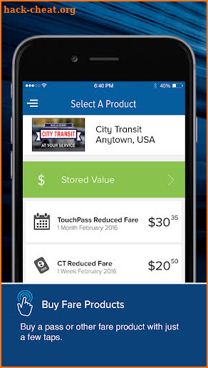 TouchPass Transit screenshot