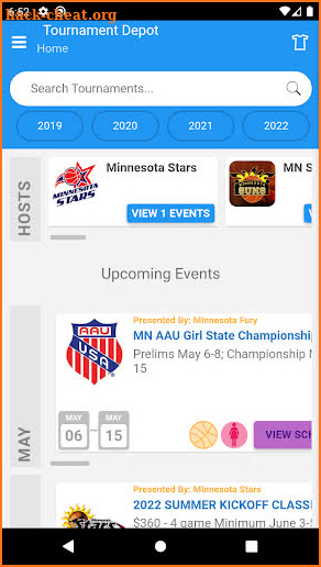 Tournament screenshot