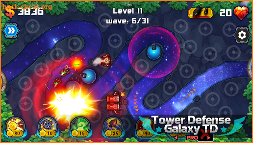 Tower Defense: Galaxy TD Pro screenshot