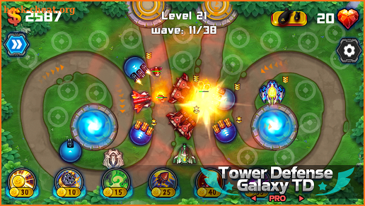 Tower Defense: Galaxy TD Pro screenshot