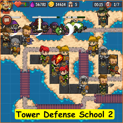 Tower Defense School 2: TD Campaign screenshot