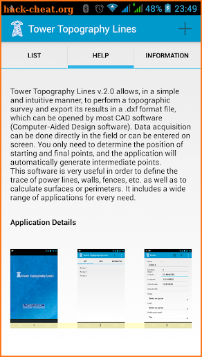 Tower Topography Lines screenshot