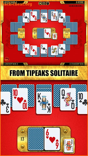 Towers Battle: Tripeaks or Pyramid Solitaire screenshot