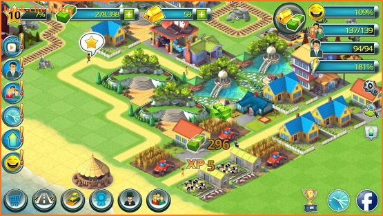 Town Building Games: Tropic Town Island City Sim screenshot