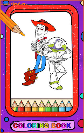 Toy Story coloring carton book screenshot
