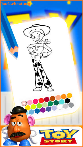 Toy Story coloring cartoon fan screenshot