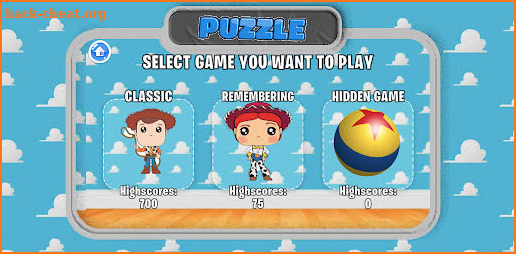 Toy story Puzzle cartoon screenshot