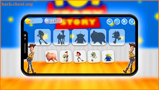Toy Story puzzle cartoon fun screenshot