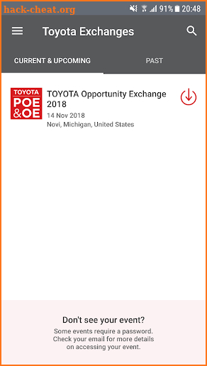 Toyota Exchanges screenshot