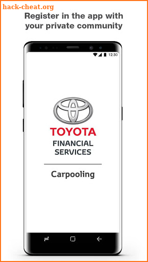 Toyota Financial Services Carpooling screenshot
