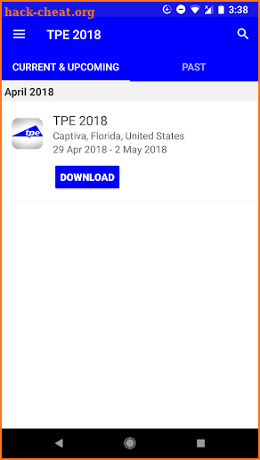 TPE Events screenshot