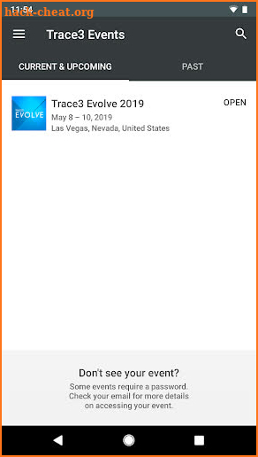 Trace3 Events screenshot