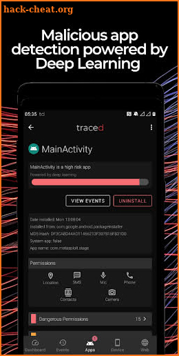 Traced Mobile Security screenshot