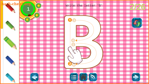 Tracing Letters and Numbers - Preschool free app screenshot