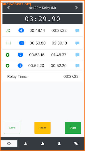 Track & Field Stopwatch for Coaches: Squad Timing screenshot