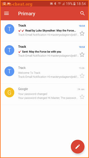 Track - Email Tracking screenshot