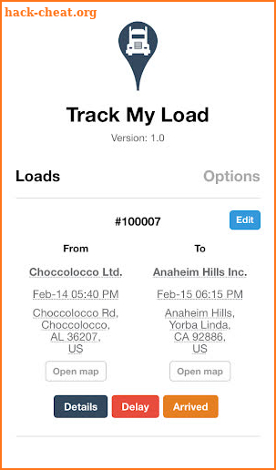 Track My Load screenshot