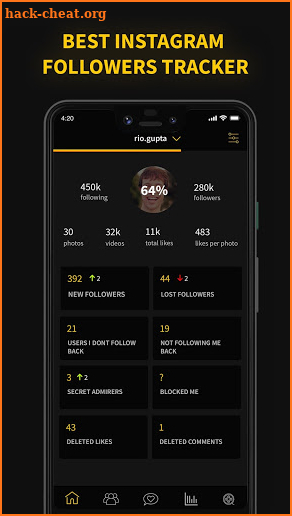 Tracker Pro - Followers Report for Instagram screenshot